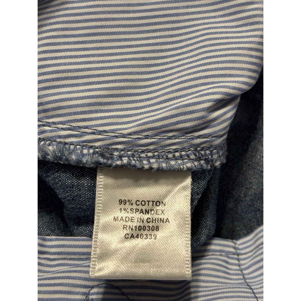 Peter Millar Chambray Cotton Casual Golf Shorts Indigo Blue Men's 36 (Fit 37x8) - Picture 4 of 10
